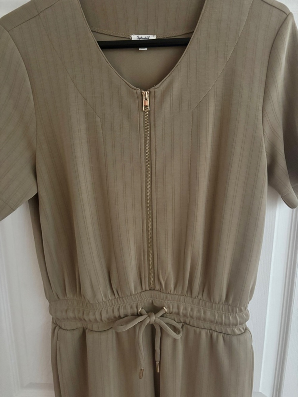 Splendid Short Sleeve Zip-Front Jumpsuit